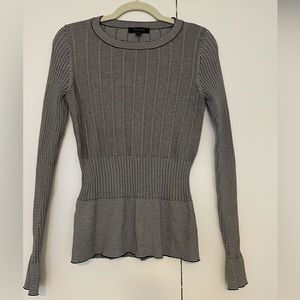 Ahh Taylor black and white striped sweater size S